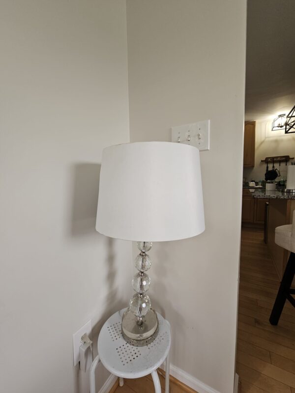 Lamp / Floor Lamp / Table Lamp / Silver / White / Crystal